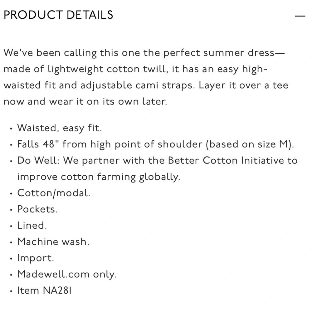 Madewell summer time cami dress - Picture 2 of 6